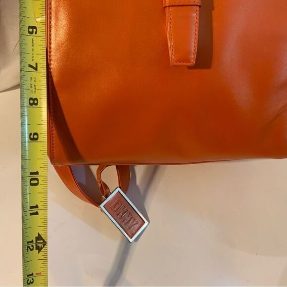 DKNY Handbag backpack Front Buckle  Orange main image 4